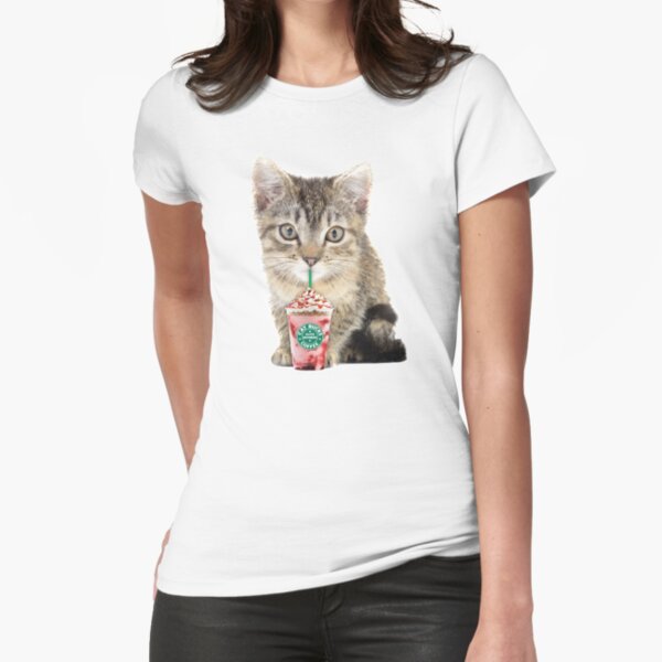 Sweet cat by Alice Monber Fitted T-Shirt