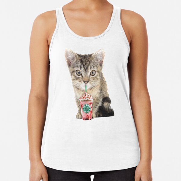 Sweet cat by Alice Monber Racerback Tank Top