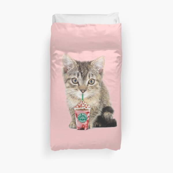 Sweet cat by Alice Monber Duvet Cover