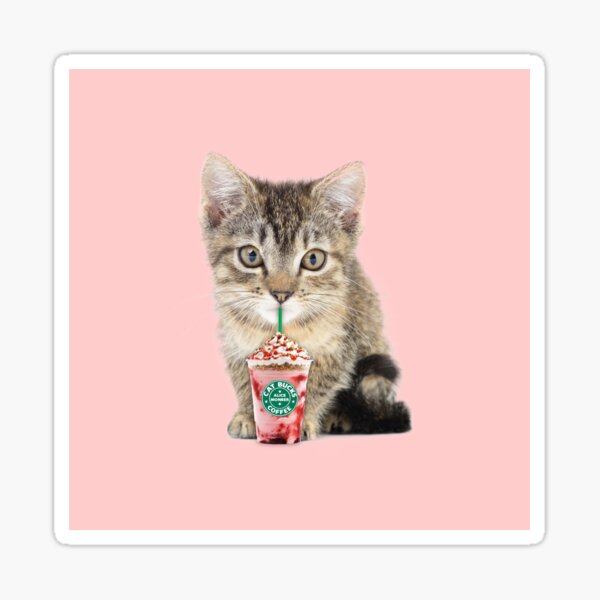 Sweet cat by Alice Monber Sticker
