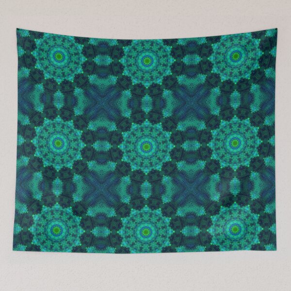 Item preview, Turquoise Mandala, Ancient Foam, Abstract Pattern 1, by Bennydoscope designed and sold by Bennydoscope.