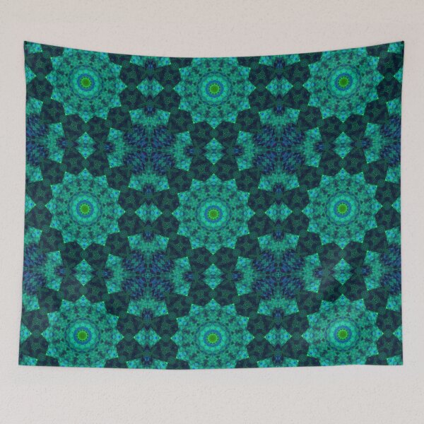 Item preview, Turquoise Mandala, Ancient Foam, Abstract Pattern 3, by Bennydoscope designed and sold by Bennydoscope.