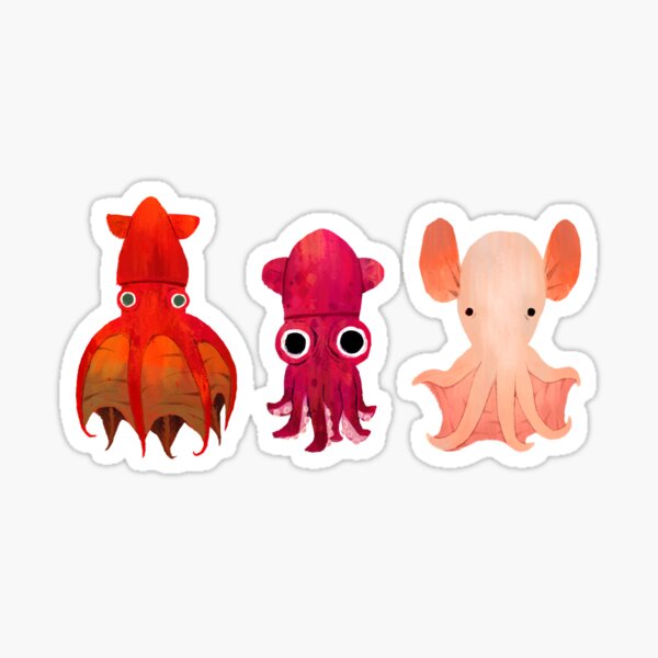 Tentacle Trio 01 Sticker