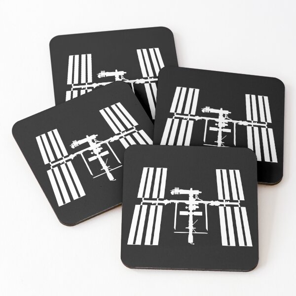 Item preview, International Space Station silhouette (white) designed and sold by ThreeTrees.