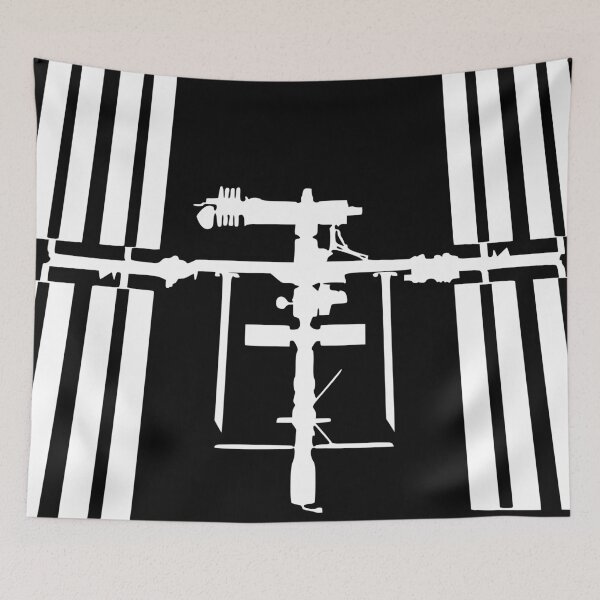 Item preview, International Space Station silhouette (white) designed and sold by ThreeTrees.