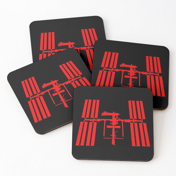 Item preview, International Space Station silhouette (red) designed and sold by ThreeTrees.