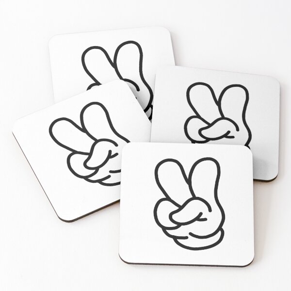 Item preview, Mickey Victory Sign (opaque) designed and sold by Simple Pete Doodles.