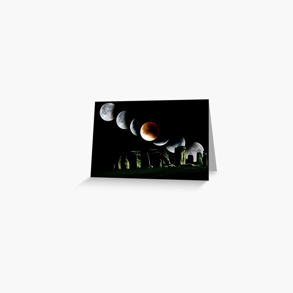 Winter Solstice Lunar Eclipse Greeting Card