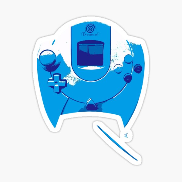 Dreamcast manette version bleue Sticker