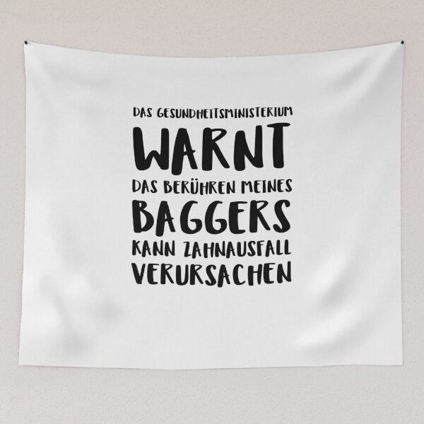Item preview, Das Gesundheitsministerium Warnt Das Berühren Meines Baggers Kann Zahnausfall Verursachen designed and sold by The5thDesign.
