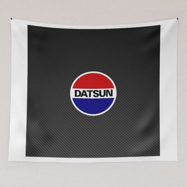 Item preview, Datsun Carbon Fiber Logo Sticker - Classic JDM Emblem designed and sold by Road To Track.
