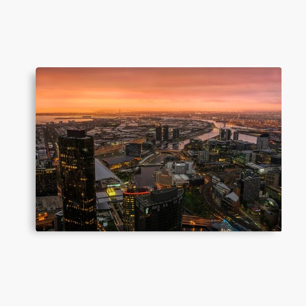 Item preview, Moody Sunset Over Melbourne designed and sold by Ray's Photos & Art.