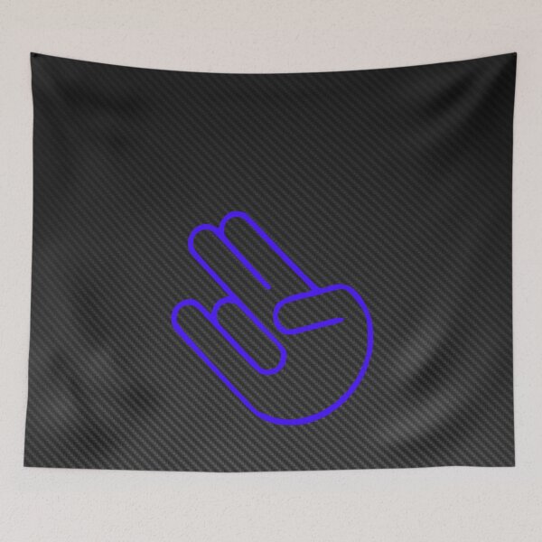 Item preview, JDM Shaka Hand Neon Carbon Poster – Hang Loose Racing Art designed and sold by Road To Track.