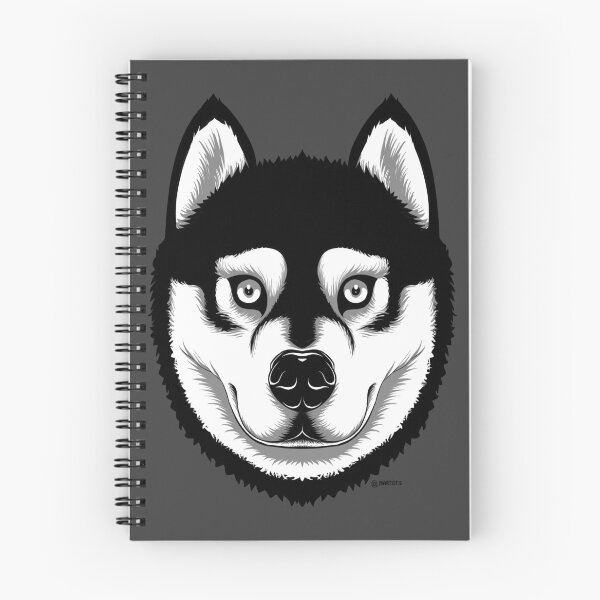 Item preview, Ink husky dog portrait designed and sold by Marcos Sevilla Martin.