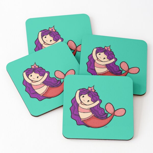 Item preview, Cute Mermaid Illustration designed and sold by ZaryaKiqo.