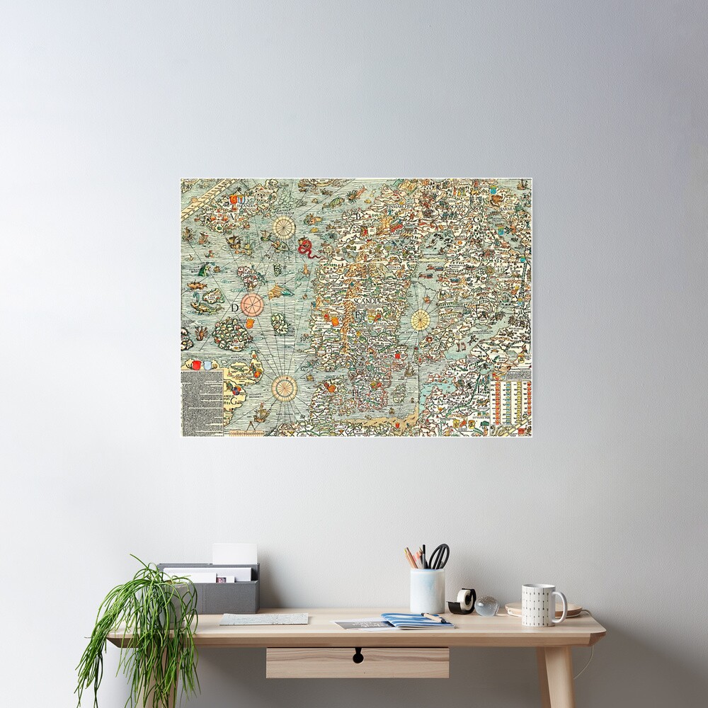 Ancient map Poster