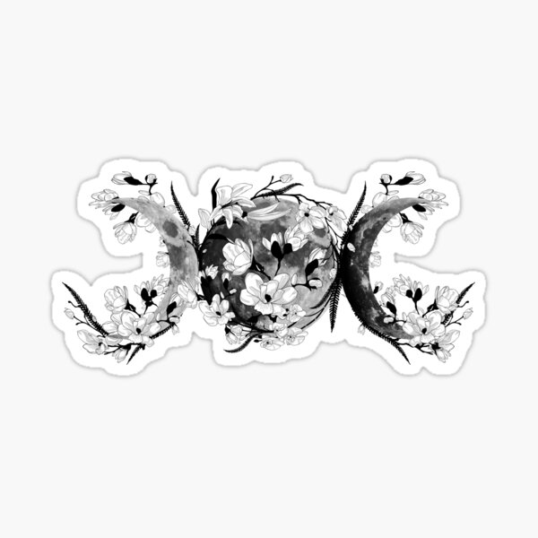 Item preview, Triple Moon - White Blossom designed and sold by k9printart.