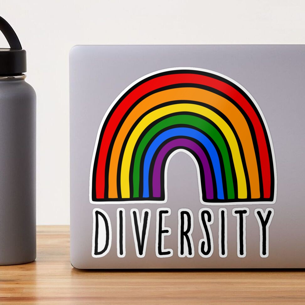 Rainbow Pride Stickers, 100-Piece LGBTQ Rainbow Stickers, Vinyl