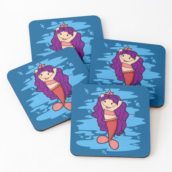 Item preview, Cute Mermaid Illustration designed and sold by ZaryaKiqo.