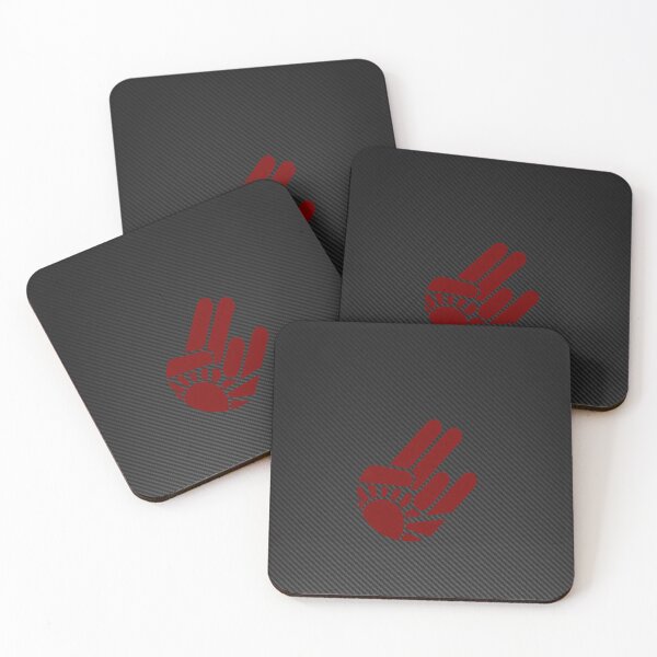 Item preview, Red Shaka Hand Carbon Fiber Poster – Hang Loose Racing Art designed and sold by Road To Track.