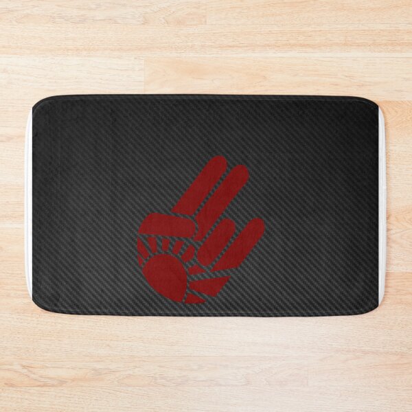 Item preview, Red Shaka Hand Carbon Fiber Poster – Hang Loose Racing Art designed and sold by Road To Track.