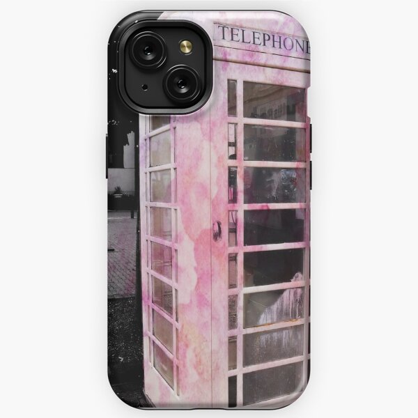 Vintage British Red Telephone Box Monogram Case-Mate iPhone Case