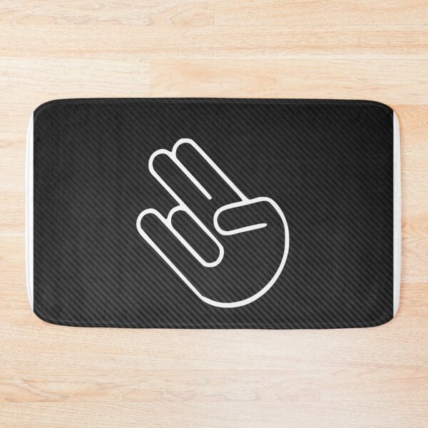 Item preview, JDM Shaka Hand Carbon Fiber Poster – Hang Loose Drift Culture Art designed and sold by Road To Track.