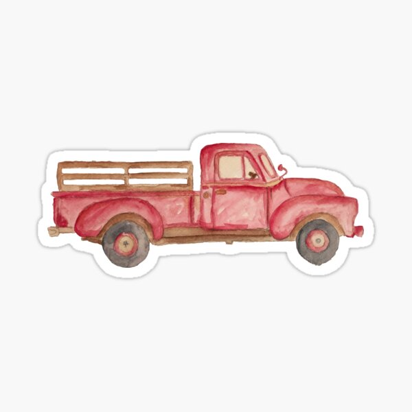 Vintage Farm Truck Sticker