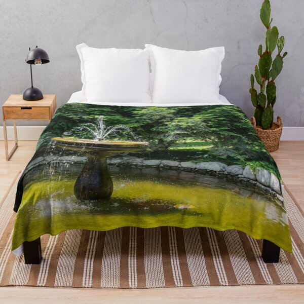 Item preview, Sunny Summertime Fountain Surrounded in Greenery designed and sold by Georgia Mizuleva.