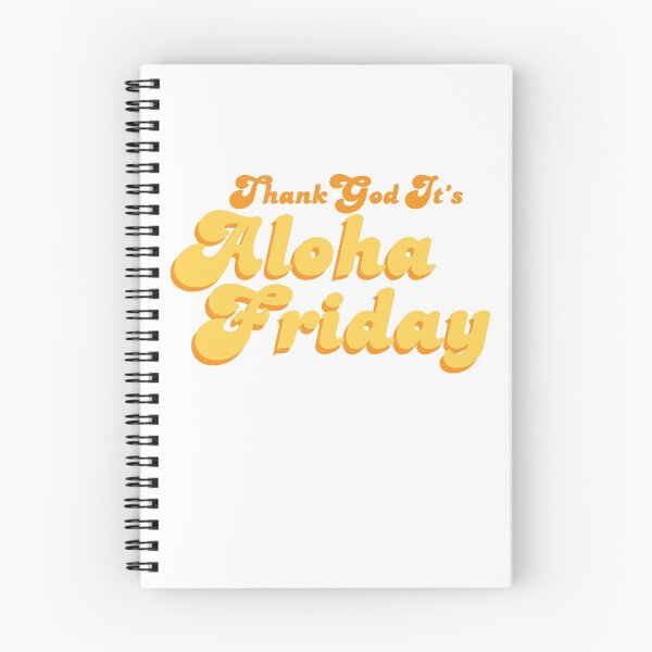 Item preview, Thank God It's Aloha Friday groovy 70s 80s design designed and sold by alohagiftbox.