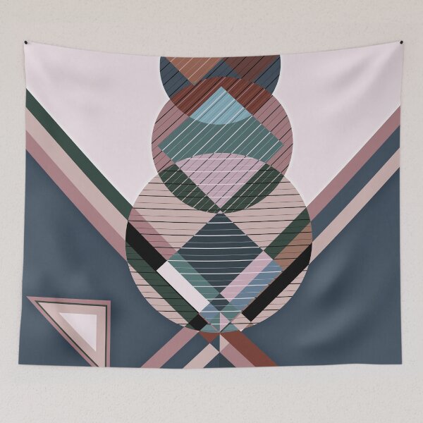 Item preview, Scandinavian totem quilt designed and sold by arrpdesign.