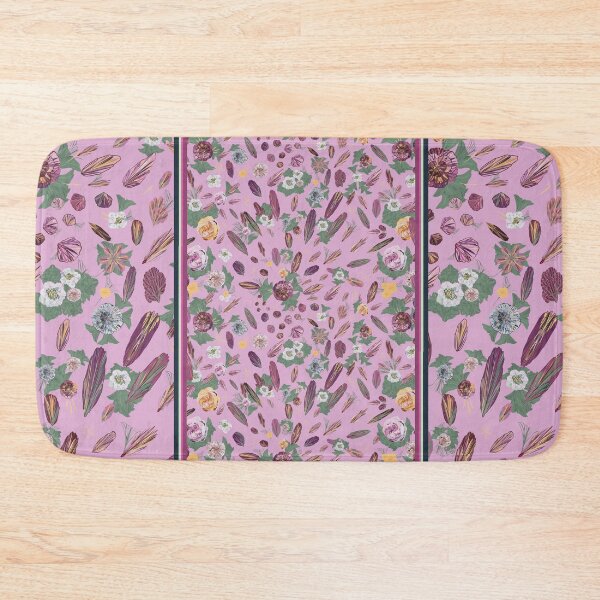 Item preview, retro flowers and feathers designed and sold by arrpdesign.