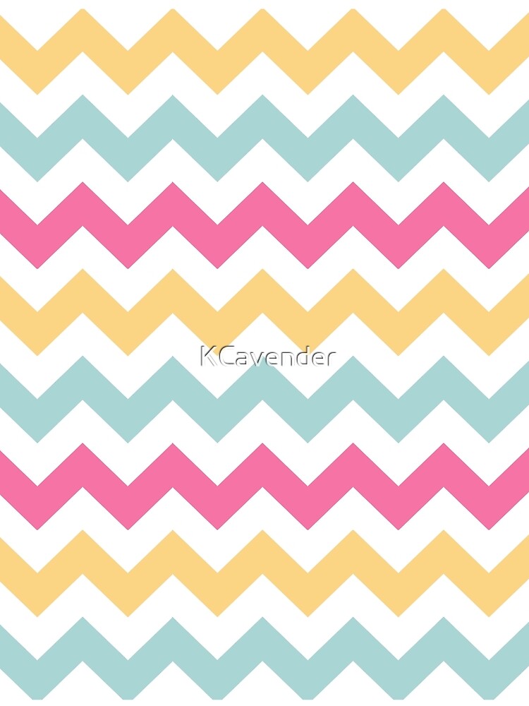 Thumbnail 3 of 3, Scarf, Spring Pastel Chevron Pattern designed and sold by KCavender.
