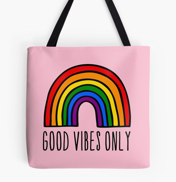 Rainbow Heart Tote Bag Reusable Shopping Bag Heart Print -  UK