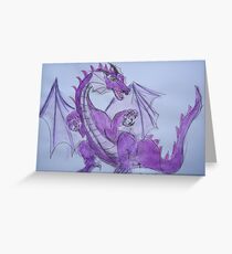 Amethyst Dragon Greeting Card