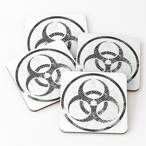 Item preview, White Distressed Toxic Symbol designed and sold by N0X-LUPUS.