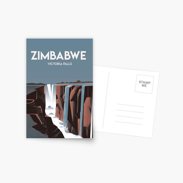 Item preview, Zimbabwe victoria falls  | Vintage Travel Poster |Zimbabwe poster | City poster  designed and sold by Arctic frame studio.