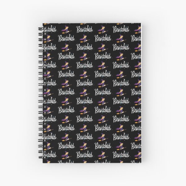 Funny Witch Flamingo Halloween Gift Spiral Notebook By Teeselect Redbubble - bewitching cat roblox