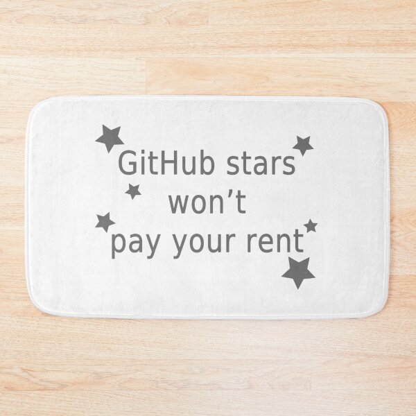 Item preview, github won't pay your rent designed and sold by FunnyGrief.