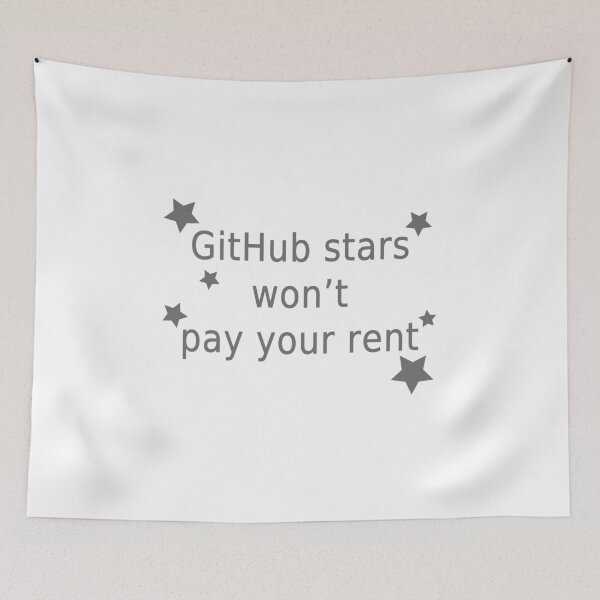 Item preview, github won't pay your rent designed and sold by FunnyGrief.