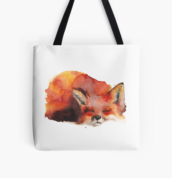 Furball Fox All Over Print Tote Bag