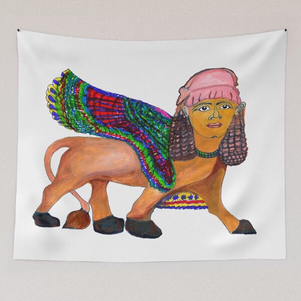 Item preview, sphinx of Nimrud Egyptian influence designed and sold by KARTICK DUTTA.
