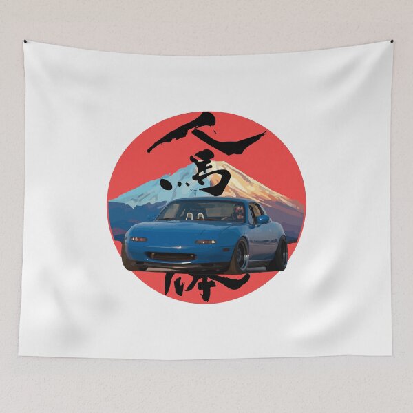 Item preview, Blue NA Mazda Miata/MX-5 - Mount Fuji Jinba Ittai Roadster Life  designed and sold by mudfleap.