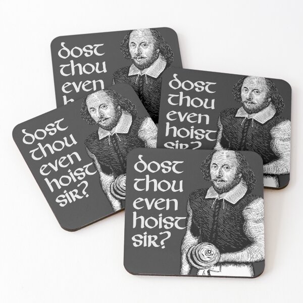 Item preview, Dost Thou Even Hoist Sir? Funny Workout Weight Lifting Shakespeare Gym designed and sold by MyBeesTees.