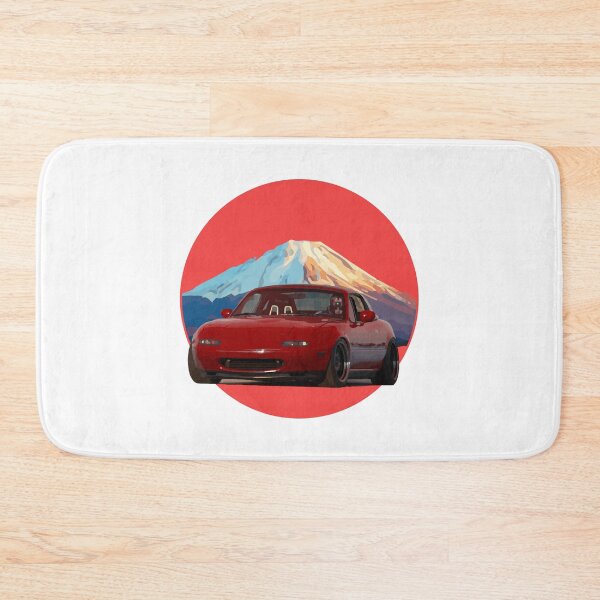 Item preview, Simple Red NA Mazda Miata/MX-5 - Mount Fuji Jinba Ittai Roadster Life  designed and sold by mudfleap.