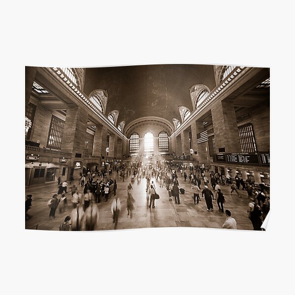 Grand Central Daylight (Sepia) Poster