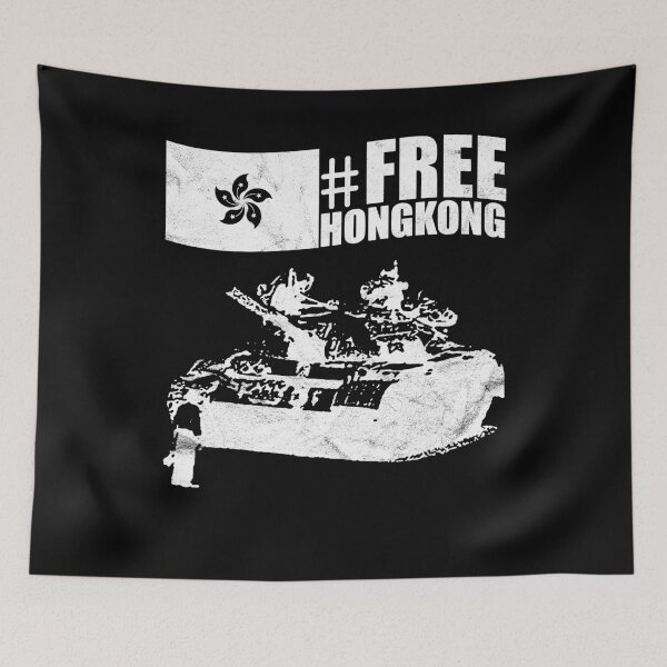 Item preview, Free Hong Kong Protest against China Tshirt designed and sold by alexngn.