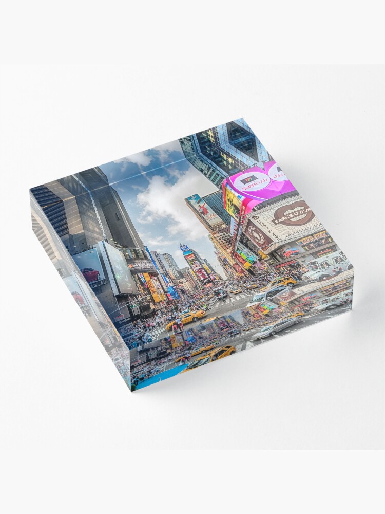 Alternate view of Times Square Traffic Acrylic Block
