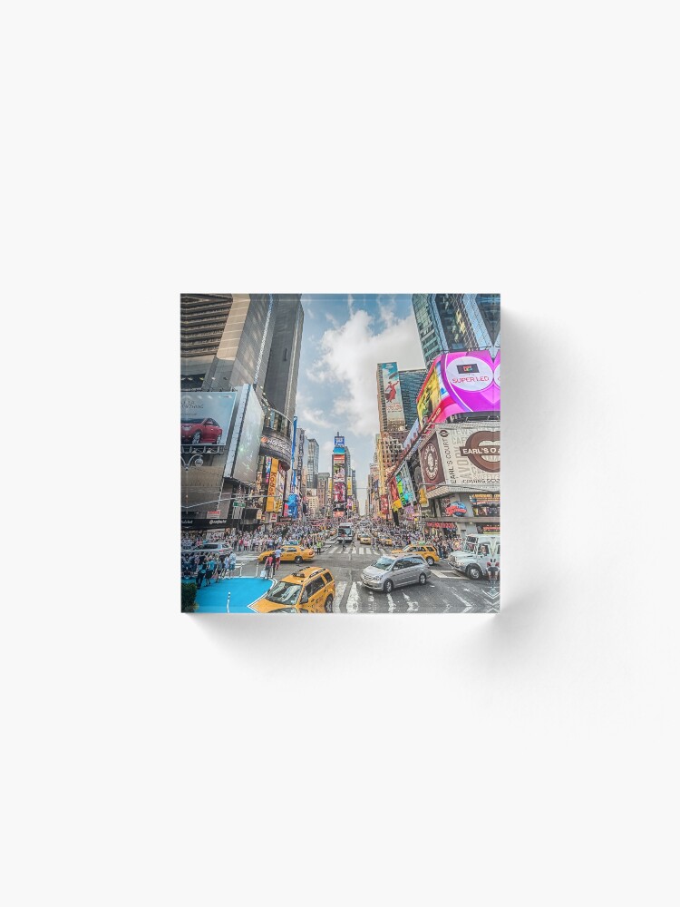 Alternate view of Times Square Traffic Acrylic Block