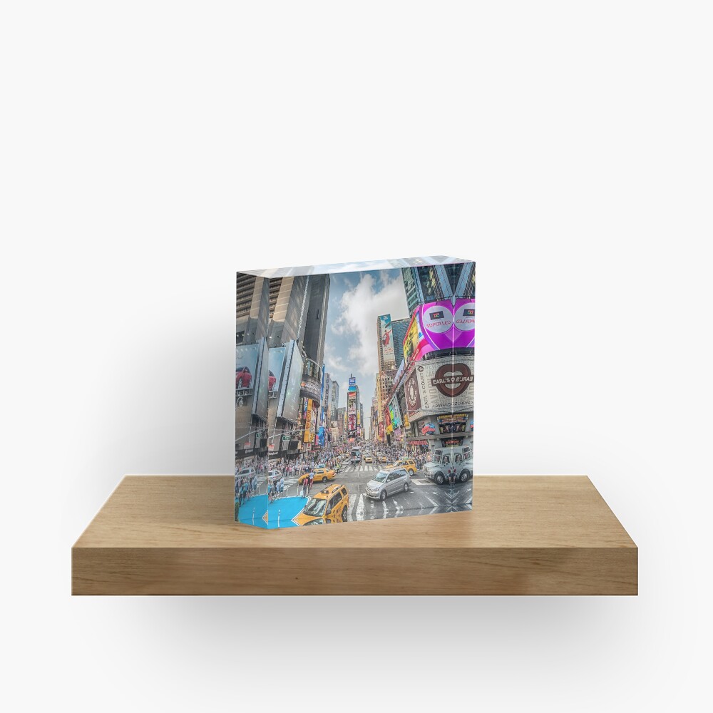 Times Square Traffic Acrylic Block